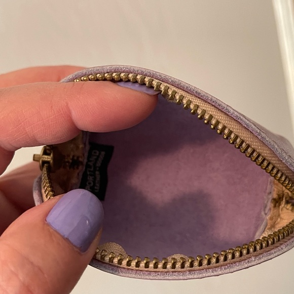 Portland Leather Tiny Taco Keychain in Lilac - Picture 3 of 10